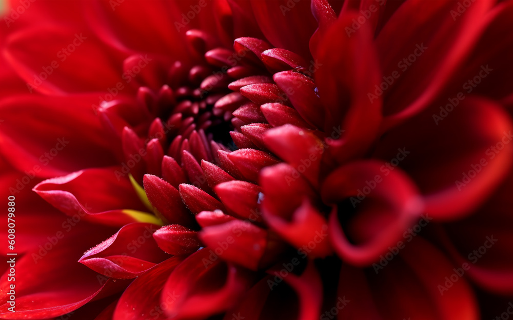 red flower background. generative ai red flower background. generative ai