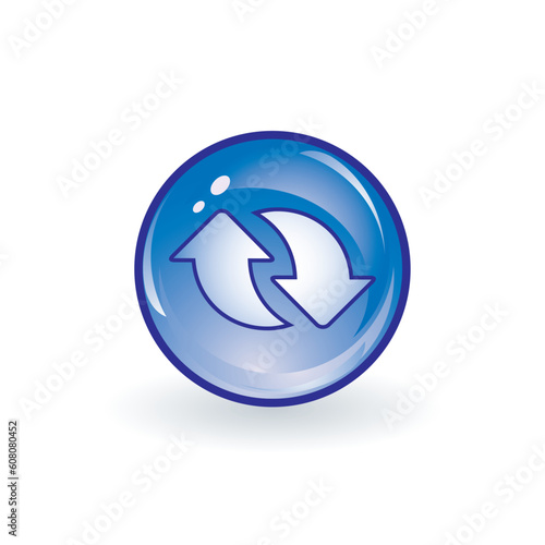 Free Download blue arrow icon - GFXLoad