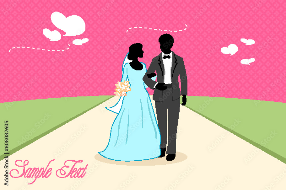 illustration of marriage card illustration of marriage card