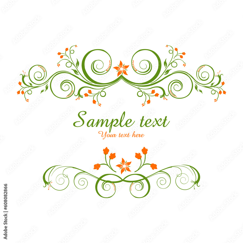 illustration of classical vector background with flower on white background.. illustration of classical vector background with flower on white background..