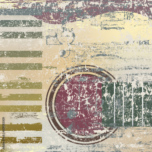abstract jazz background piano keys and guitar