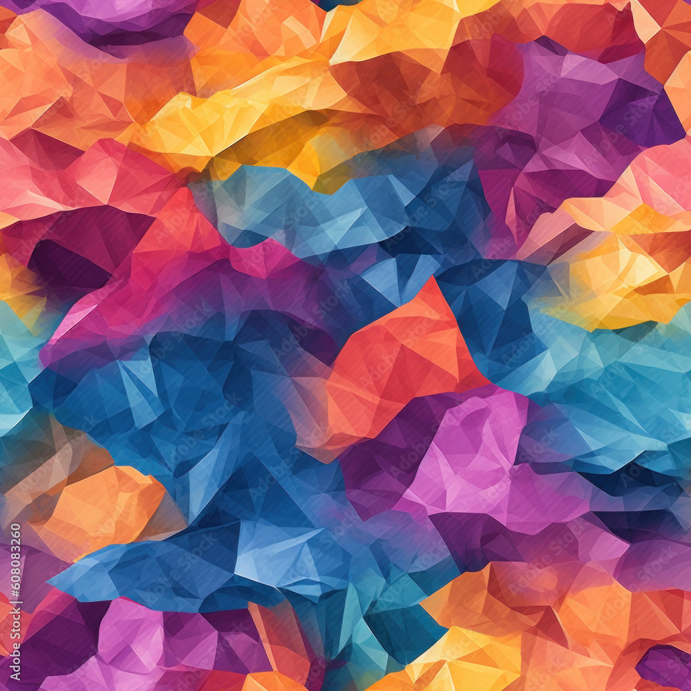 Colorful Crumbled Paper Seamless Texture Pattern Generative AI Colorful Crumbled Paper Seamless Texture Pattern Generative AI