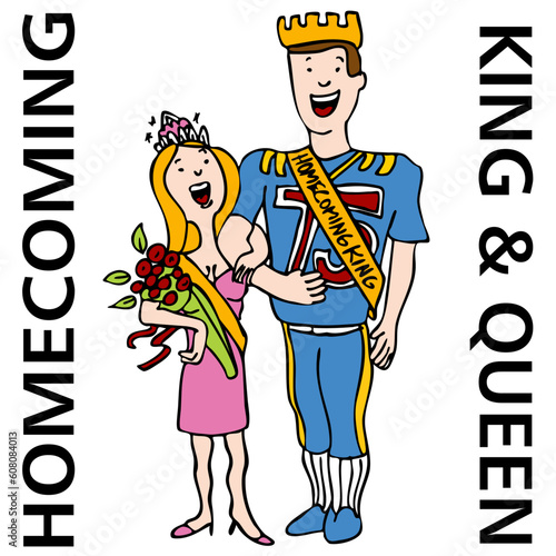 An image of the homecoming king and queen.