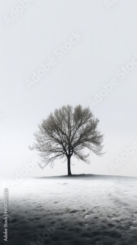 Wallpaper Mural tree standing alone on misty day with white background.

Made with the highest quality generative AI tools Torontodigital.ca