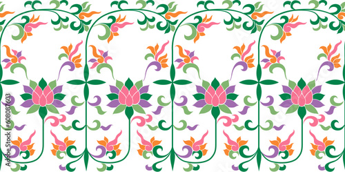 scroll floral embroidery lace pattern