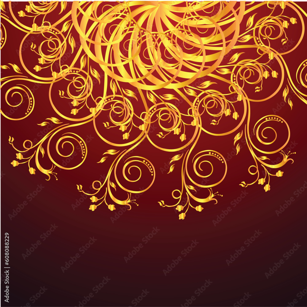 illustration of floral background illustration of floral background