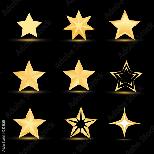 illustration of different stars