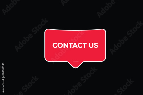 contact us vectors, sign, level bubble speech contact us 