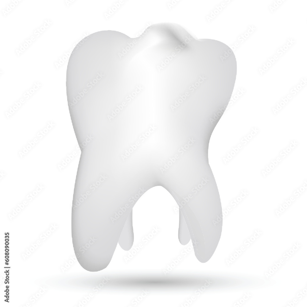 illustration of tooth on white background illustration of tooth on white background