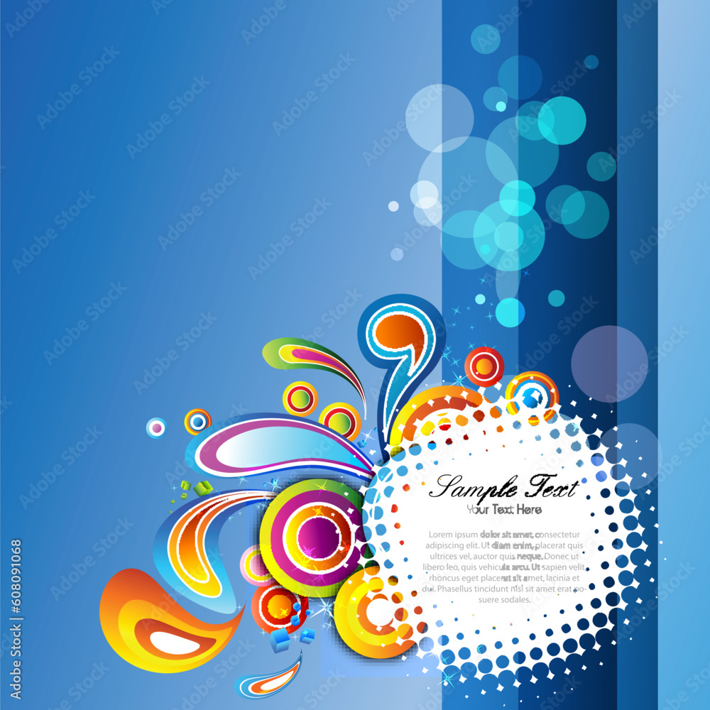 illustration of abstract colorful background illustration of abstract colorful background