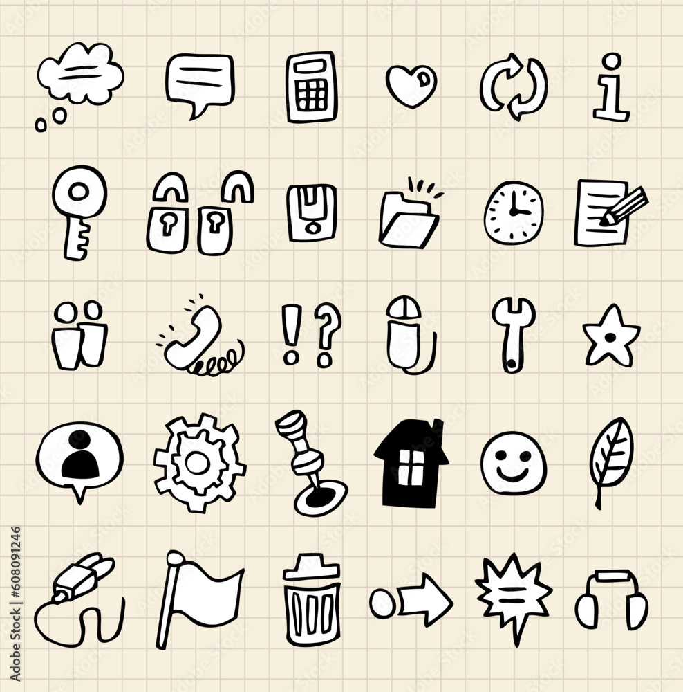hand draw web icon hand draw web icon