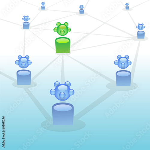 illustration of networking