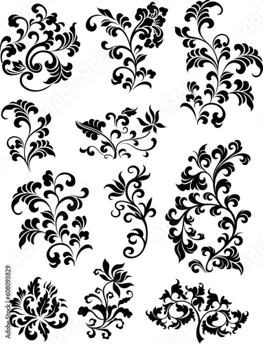 swirl corner pattern design