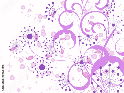 flower decoratively romantically abstraction illustration