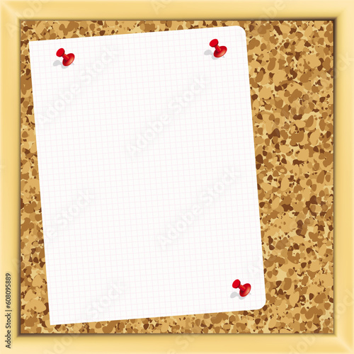 Vector. cork board - Illustration for your design