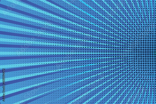 Comic abstract blue action background