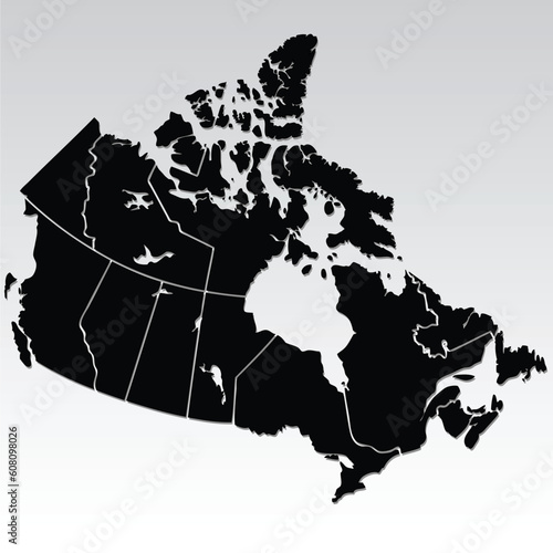 vector map of Canada