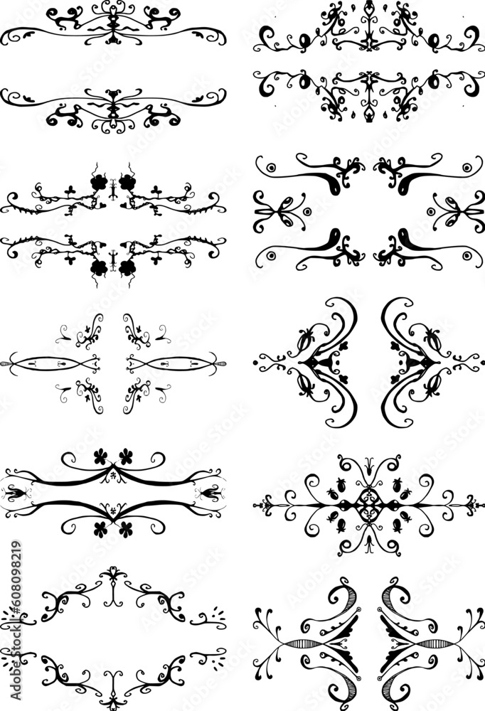 Obraz premium Vector illustration of abstract vector design elements