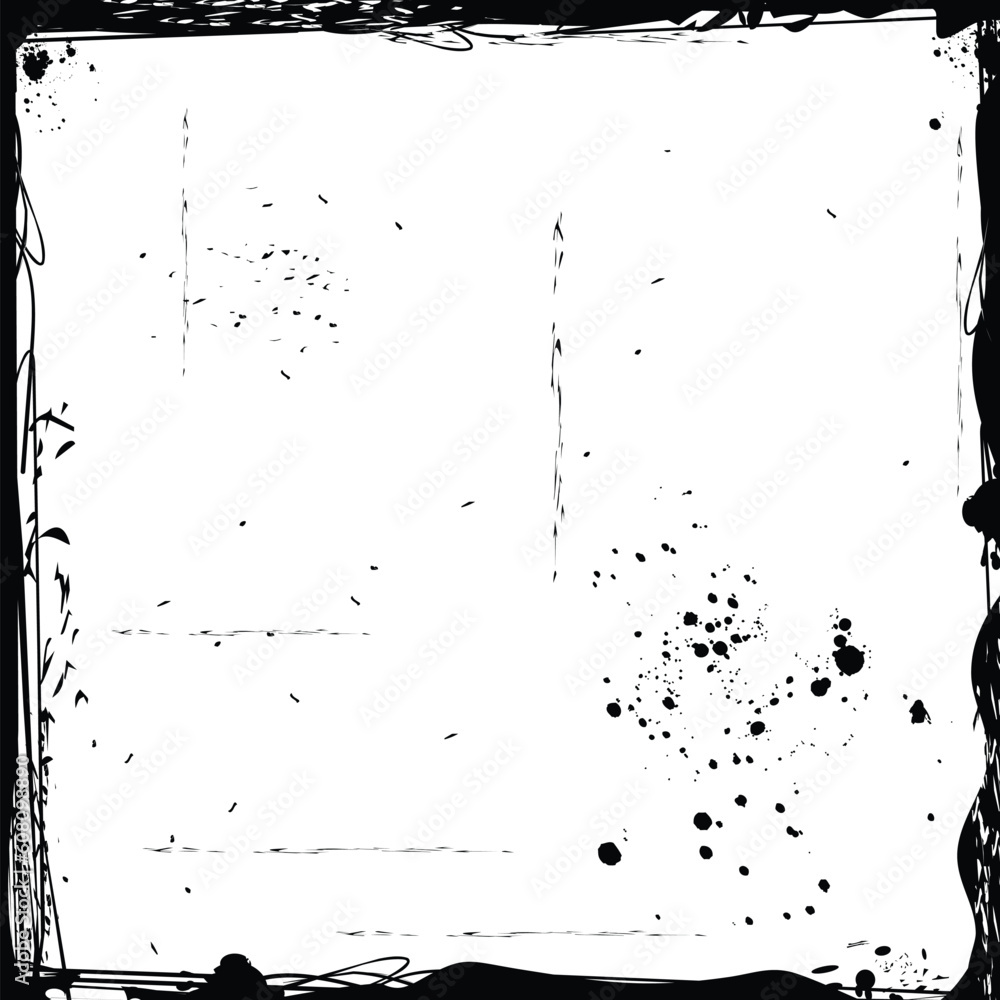 Illustration of black grunge frame. Vector Illustration of black grunge frame. Vector