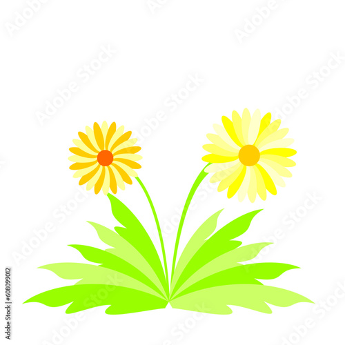 Illustration spring flowers - vector