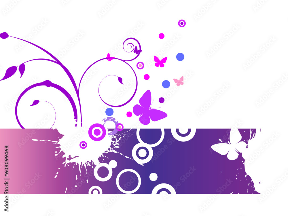 vector eps10 illustration of butterflies and circles on an abstract background vector eps10 illustration of butterflies and circles on an abstract background