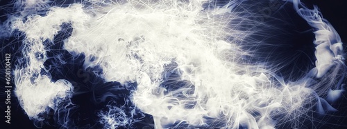 Abstract background with swirling smoke