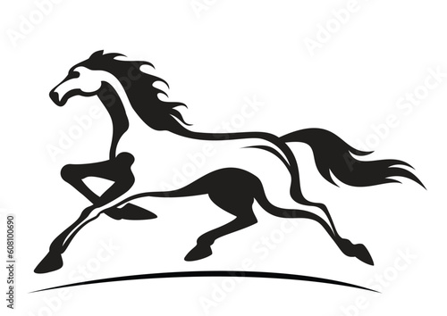 young stallion running