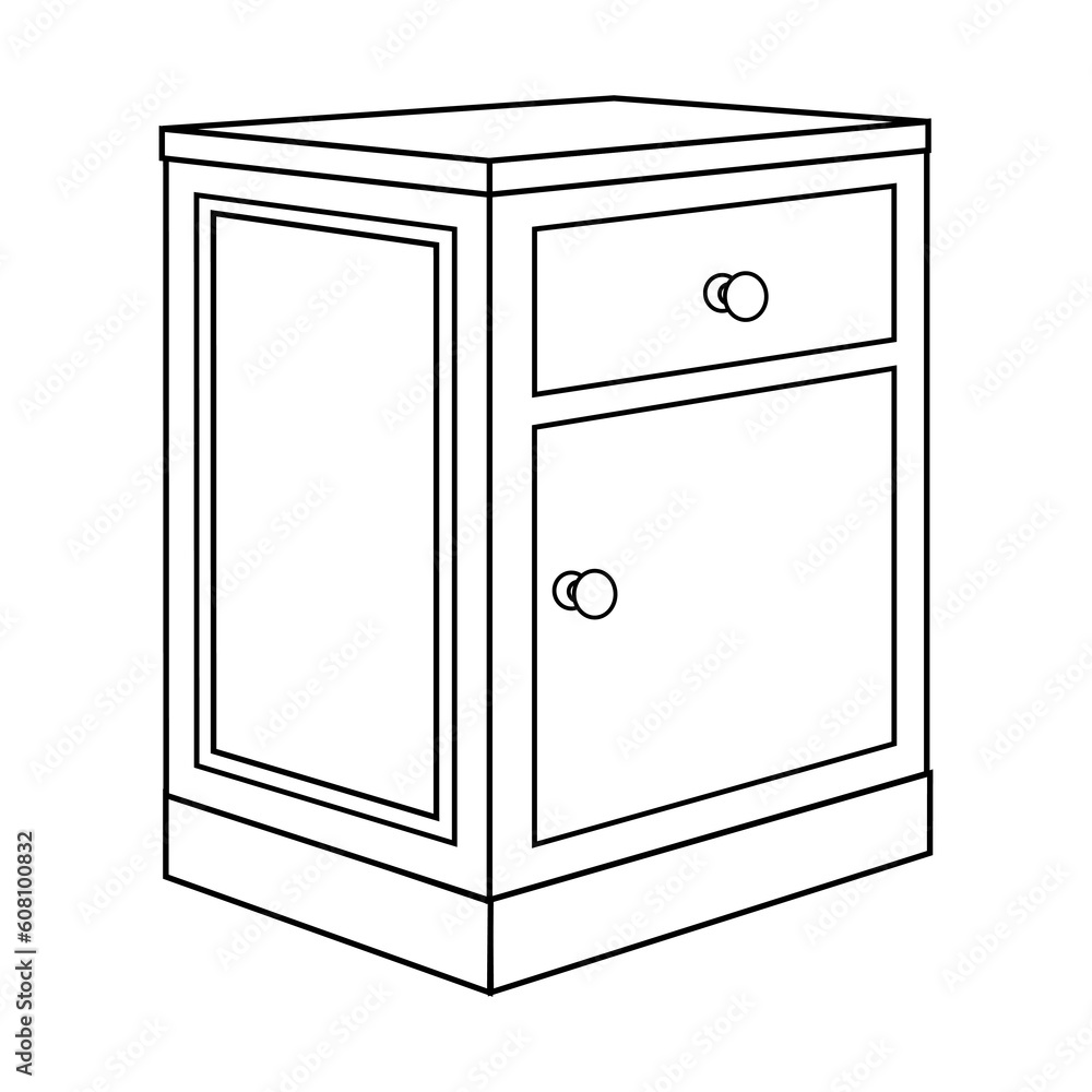 cabinet office outline vector illustration cabinet office outline vector illustration