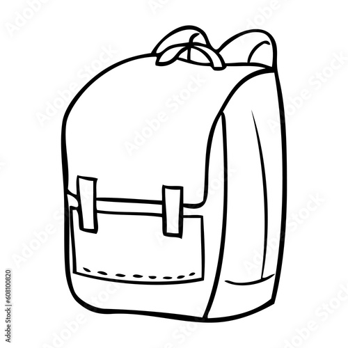 bag outline vector illustration