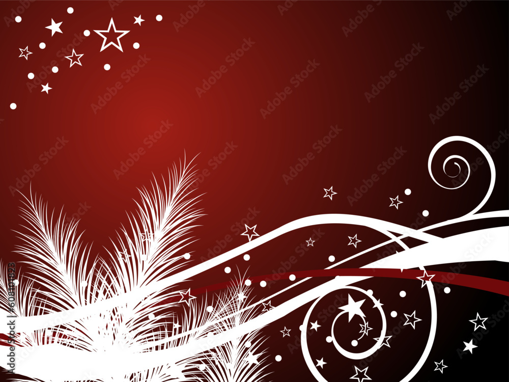 vector eps 10 illustration of stars and waves on a colorful background