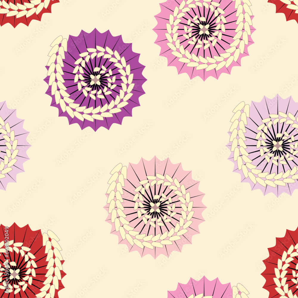 vector seamless japanese background with umbrellas. clipping mask vector seamless japanese background with umbrellas. clipping mask