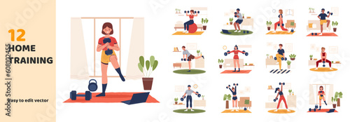 Home training element set