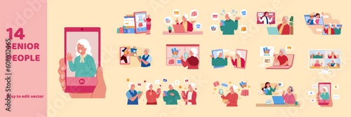 Senior people element set