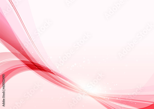 ピンク系の抽象ウェーブ背景