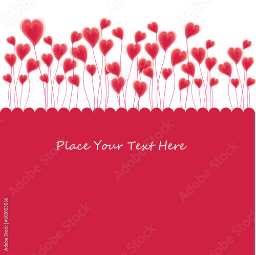 Abstract background with  heart. vector illustration