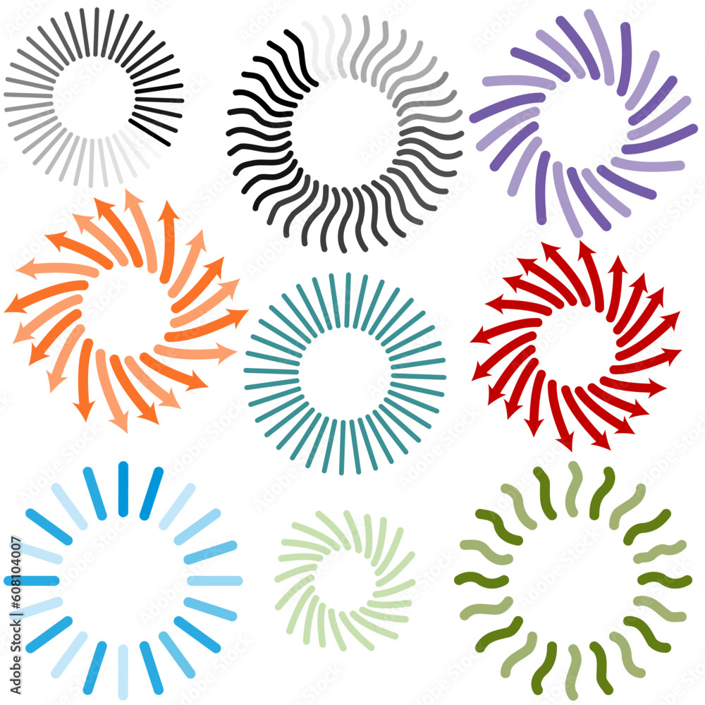 An image of a connecting process icon collection. An image of a connecting process icon collection.