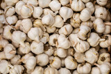 Bulk garlic on the market