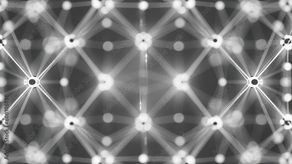 blurred symmetrical abstract lines and dots connected network technology data center concept background soft focus blurred symmetrical abstract lines and dots connected network technology data center concept background soft focus