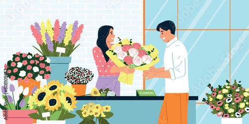 Flower Shop Illustration