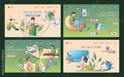 Digital Detoxing Website Set