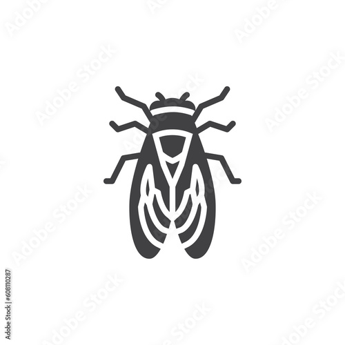 Cicada insect vector icon