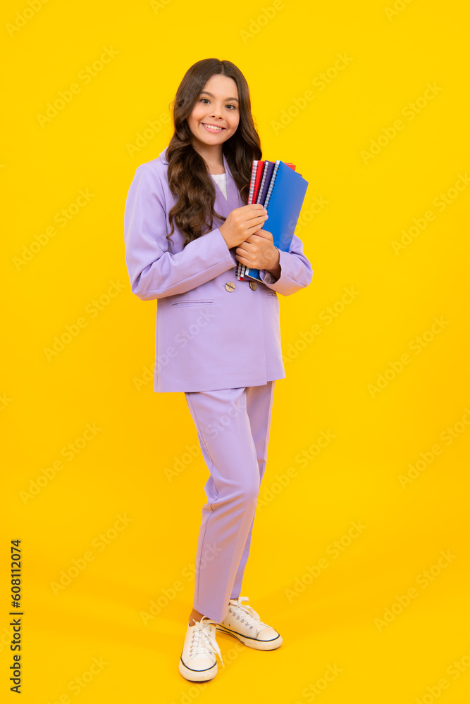 Teenage school girl with books. Schoolgirl student. Teenage school girl with books. Schoolgirl student.