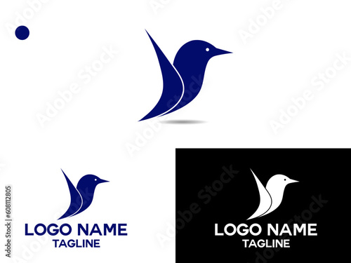 Bird logo design. Business. Bird vector art. Creative design.Unique. Abstract Bird Logos. Premium vector. Animale