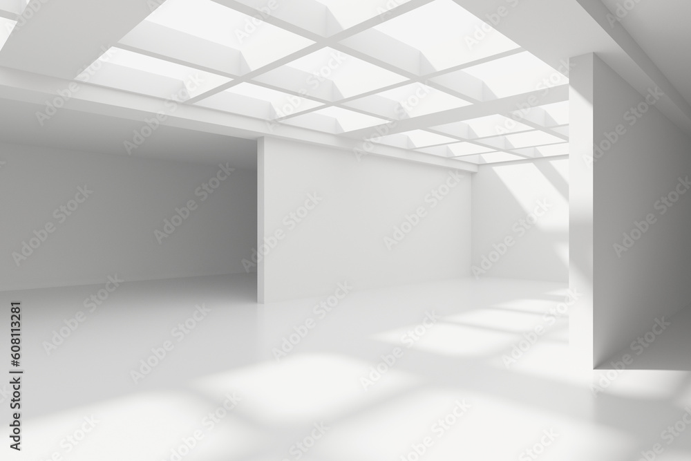 White Abstract Modern Architecture Interior Background White Abstract Modern Architecture Interior Background