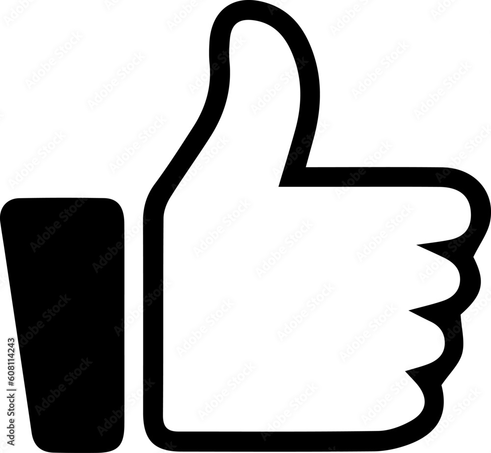Thumb up vector logo icon. Like simple isolated sign symbol. Thumbs up. Thumb up vector logo icon. Like simple isolated sign symbol. Thumbs up.