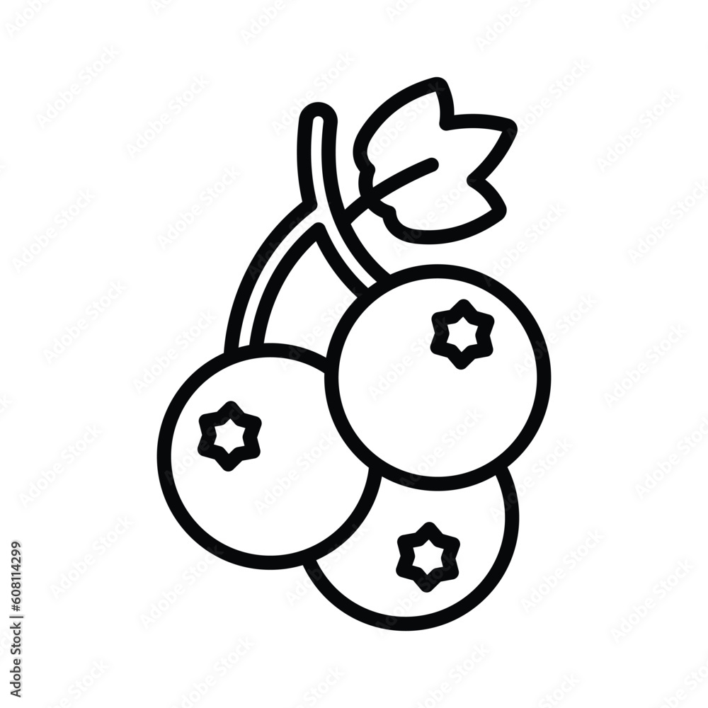 black currant icon vector design template in white background black currant icon vector design template in white background