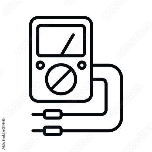 multimeter icon vector design template in white background