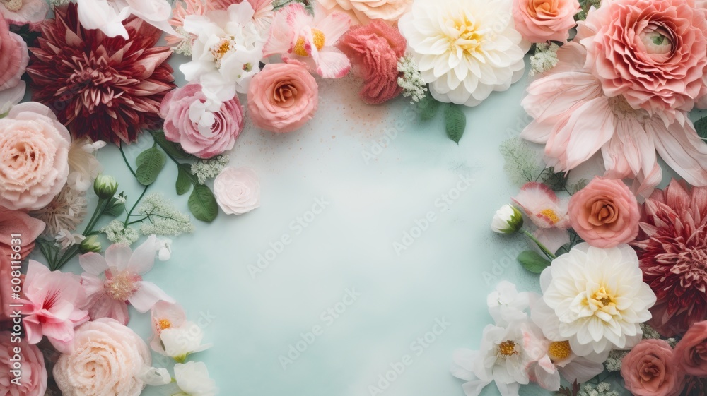 a beautiful flower composition is an ideal choice for a background image or a postcard, which is sure to please anyone with its beautiful flower decoration