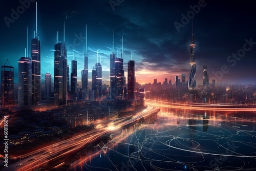 Smart City  A Technological Skyline Prepared for the Future  Generative AI.