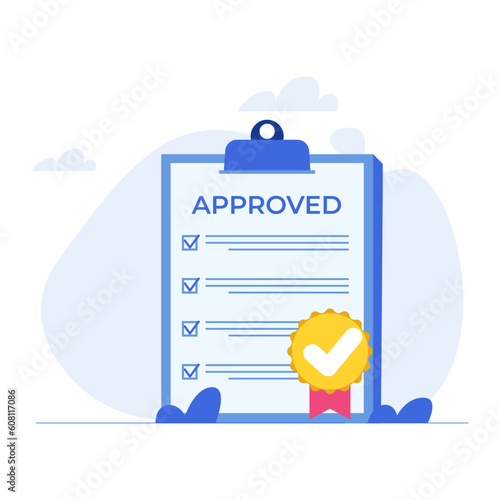 Product quality control concept. Vector illustration.